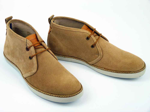 LEVI'S Hybrid retro Indie Mod Suede Leather Desert Boots Beige