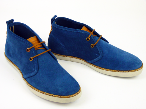 LEVI'S Hybrid retro Indie Mod Suede Leather Desert Boots Blue