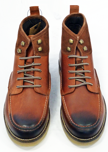 LEVI'S® Crepe Sole Hiking Boots | Retro Indie Mod Moccasin Work Boots