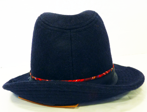 LEVI'S® Retro 60s Mod Trilby Fedora Indie Navy Hat