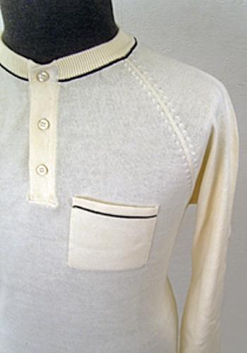 'Gear' - Long Sleeve Knitted Retro Mod Cycling Top
