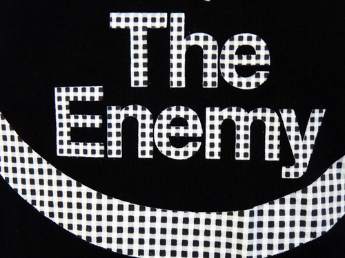 The Enemy LUKE 1977 'Aggro' Retro Indie Logo Tee