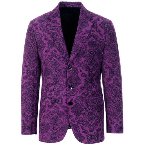 purple paisley sport coat