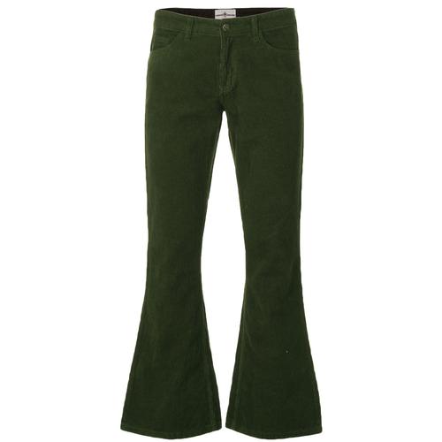 Vintage 70s LEE Bell Bottoms Green Hip Hugger Bellbottom Pants