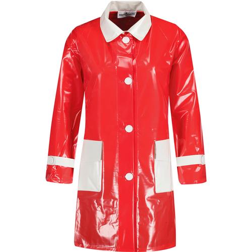 Robin MADCAP ENGLAND Mod 2 Tone PVC Raincoat (Red)