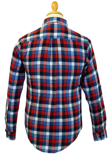 MERC W1 Blackburn Shirt | Retro Mod Brushed Cotton Block Check Shirt