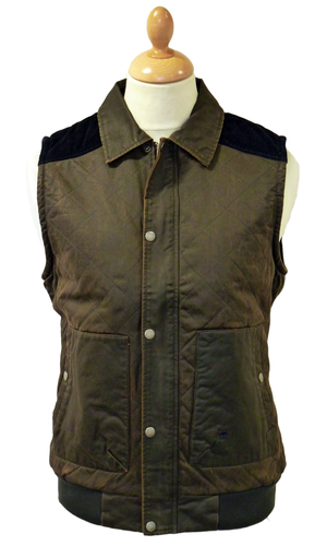 Hilbert MERC Retro Sixties Waxed Quilted Gilet
