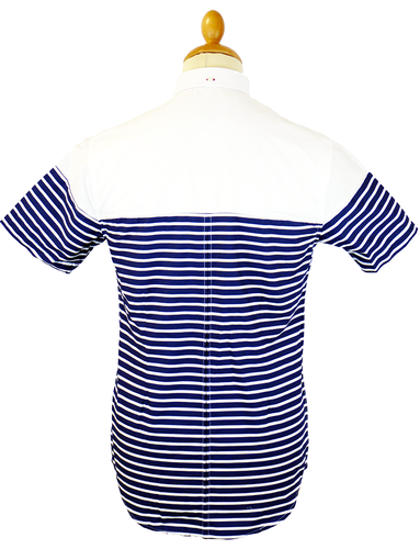 Joshua MERC Retro 60s Mod Breton Stripe S/S Shirt