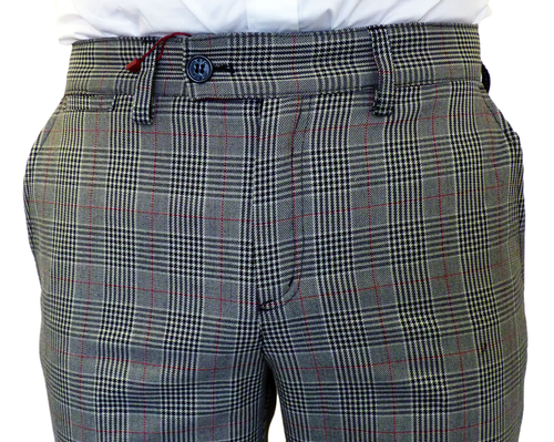Beacon MERC 60s Mod Prince of Wales Check Trousers