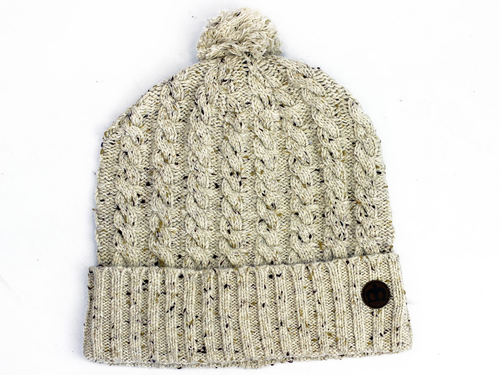 Rothstein MERC Retro 70s Cable Knit Bobble Hat C
