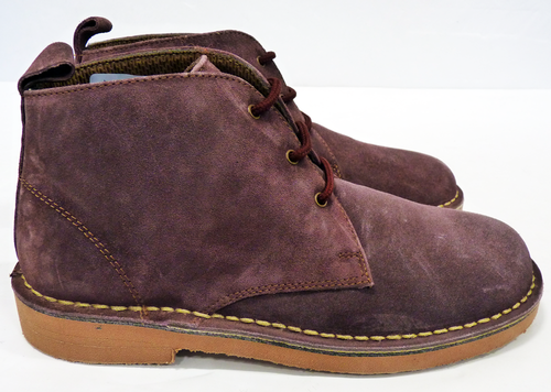 'X-Section' - Womens Retro Mod Suede Desert Boots