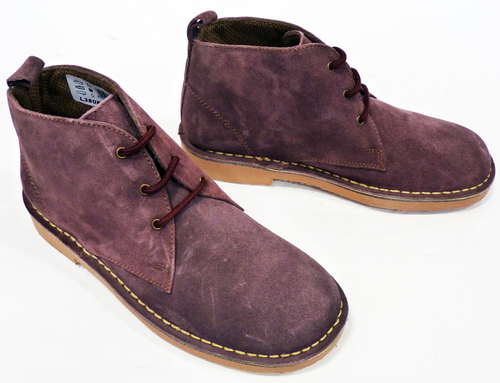 'X-Section' - Womens Retro Mod Suede Desert Boots