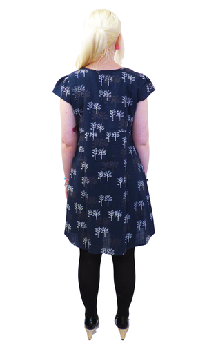 Penelope NOMADS Retro Mod Tree Print Tunic Dress