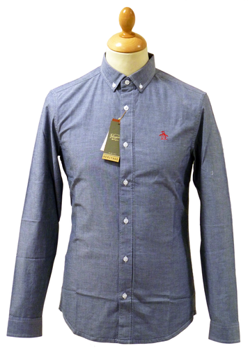 ORIGINAL PENGUIN Retro 60s Mod Oxford Shirt (DB)