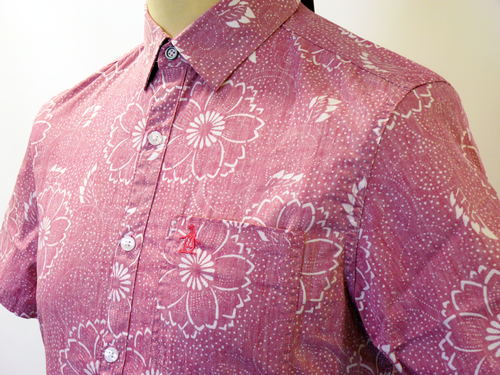 Floral Woven ORIGINAL PENGUIN Retro 60s Mod Shirt