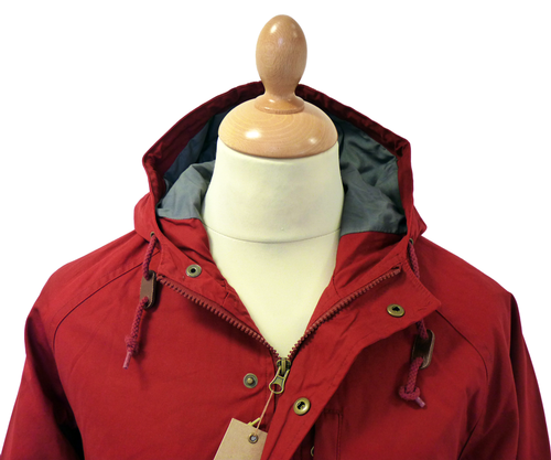 2 Pocket ORIGINAL PENGUIN Retro Mod Hooded Coat TR