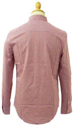 ORIGINAL PENGUIN Retro 60s Mod Gingham Shirt TR