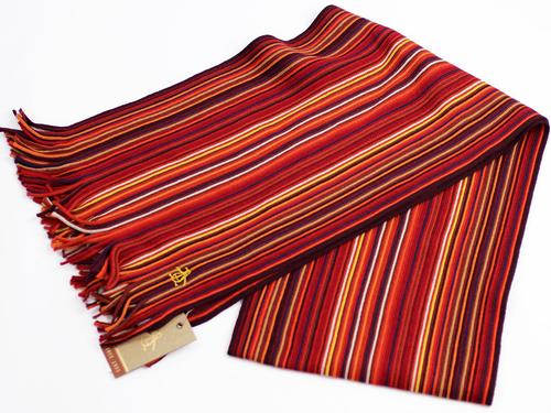 Stripe Scarf ORIGINAL PENGUIN Retro Mod Knit Scarf