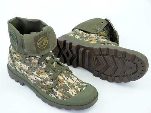 PALLADIUM Baggy Digi-Camo Retro Indie Military Canvas Boots