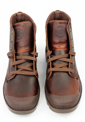 Pampa Hi Leather PALLADIUM Retro Indie Boots (RDG)