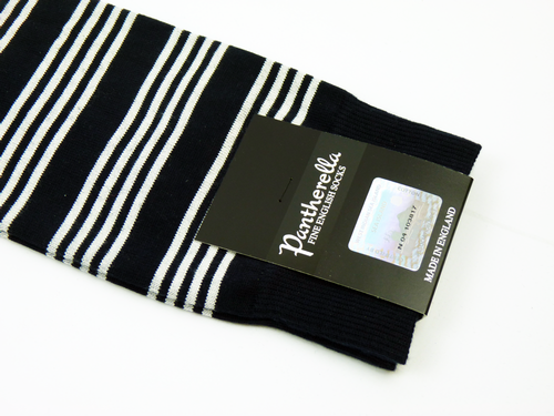 + PANTHERELLA Retro Mod Engineered Stripe Socks