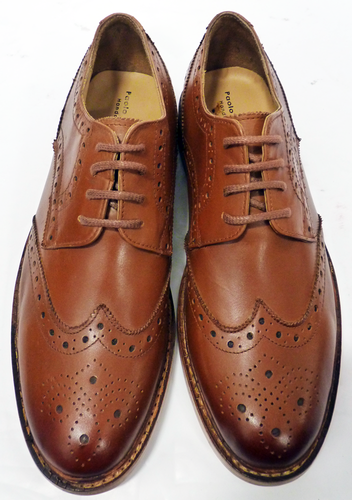 PAOLO VANDINI Gunther Brogues | Retro 60s Mod Handcrafted Shoes