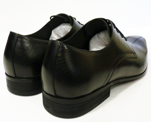 PAOLO VANDINI Nethorn Retro Mod Panel Stripe Chisel Toe Shoes