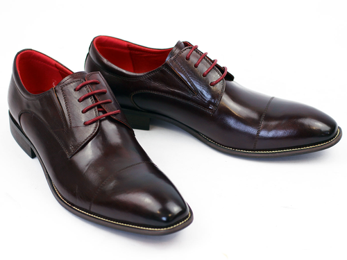 Working PAOLO VANDINI Mod Chisel Toe Derby Shoes