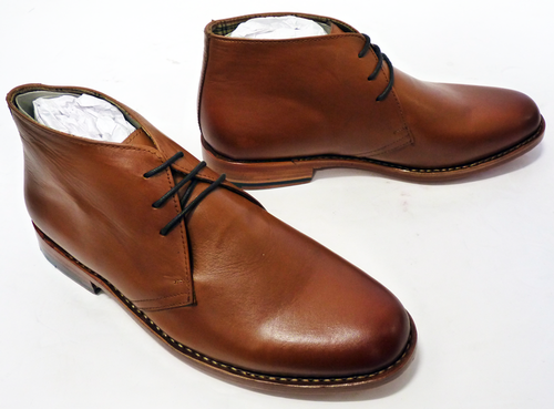 PAOLO VANDINI Guest Check Retro Mod Handcrafted Desert Boots