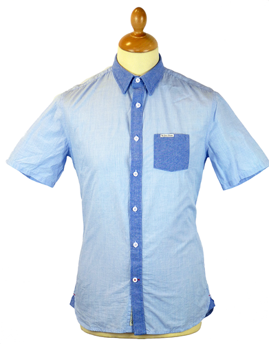 Ridley PEPE JEANS Retro Textured Chambray Shirt