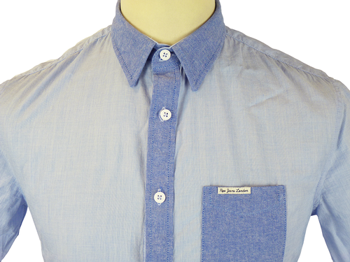 Ridley PEPE JEANS Retro Textured Chambray Shirt
