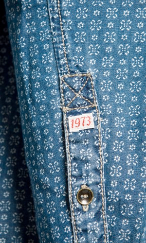 Trev PEPE JEANS Women's Retro 70s Denim Shirt 
