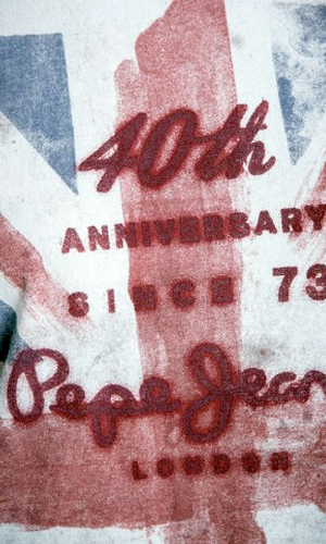 PEPE Jeans Anniversary Union Jack 1973 Retro Tee