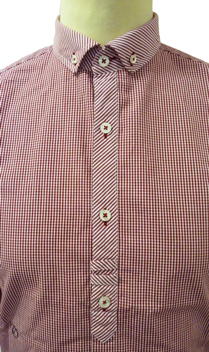 Wells PETER WERTH Retro Mod Micro Check Shirt (P)