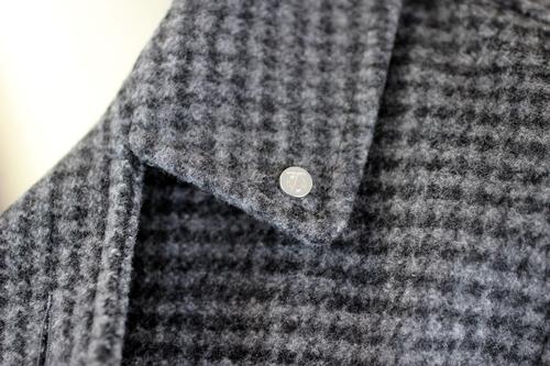 PETER WERTH Morton Retro Mod Dogtooth Double Breasted Coat