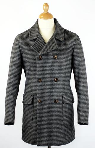 Morton PETER WERTH Dogtooth Double Breasted Coat