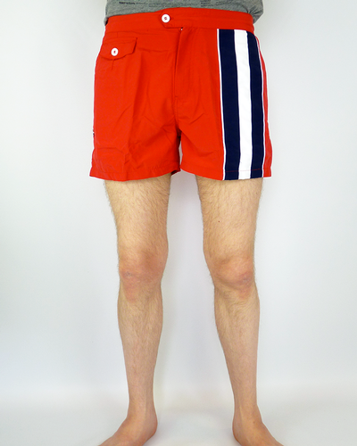 Francisco PETER WERTH Retro Stripe Mod Swim Shorts