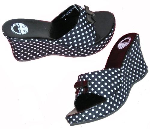 'Polka-Wedge' - Sixties Wedge Sandals