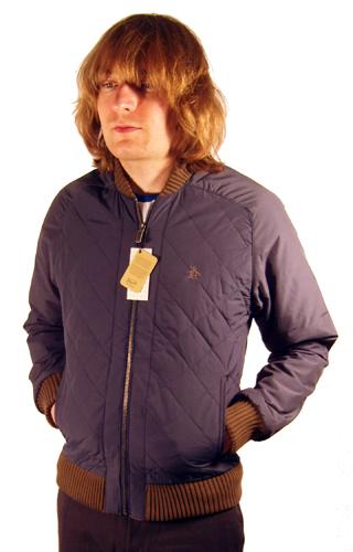 penguin quilted bomber jacket