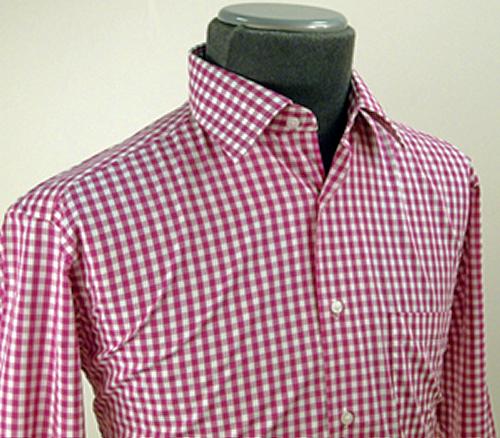 'Delfinne' - Double Two Gingham 60s Mod Shirt (R)