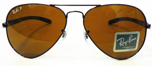 Ray-Ban Tech Polarized Aviator Retro Sunglasses
