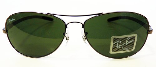 Ray-Ban Tech Carbon Fibre Retro Sunglasses (Gun)