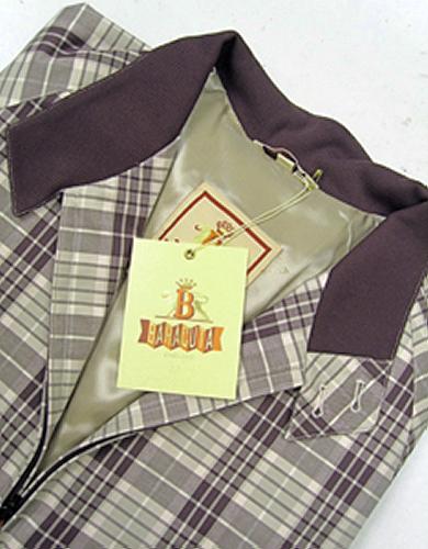 BARACUTA- Sixties Mod Rose Check Slimfit G9 Jacket