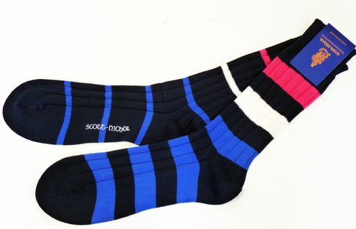 + Scott Nichol Retro Mod Rugby Stripe Odd Socks RN