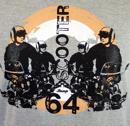 Scooter '64 STOMP Retro Mod Target Scooter T-Shirt
