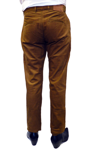 TukTuk Mens Retro Sixties Mod Toffee Cord Trousers