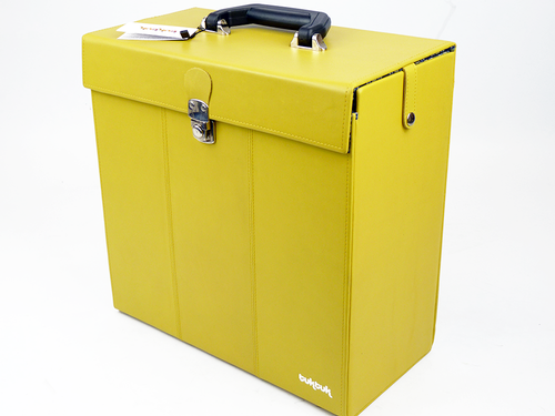 33rpm TukTuk Retro Sixties Mod Record Box (Yellow)