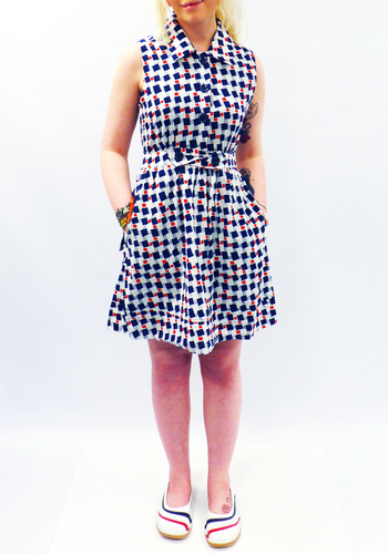 TULLE Retro Fifties Vintage inspired Shirt Dress 