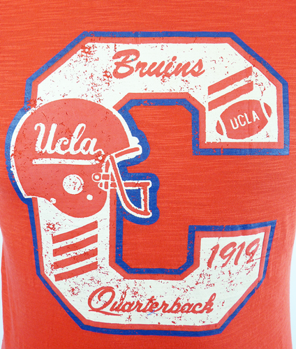 Bristow UCLA Retro 70s Logo Vintage Marl T-shirt