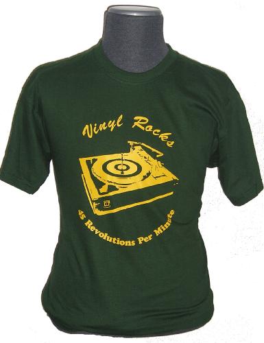 'Vinyl Rocks' - Retro Indie T-shirt